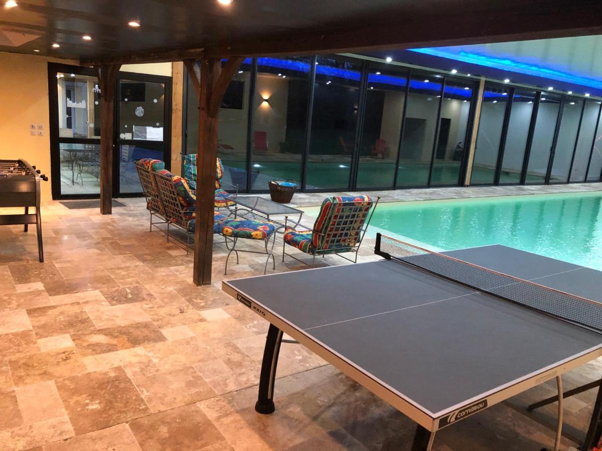 Cottage Piscine Interieure31Degres Zoo La Fleche24H Du Mans Clermont-Creans Exterior foto